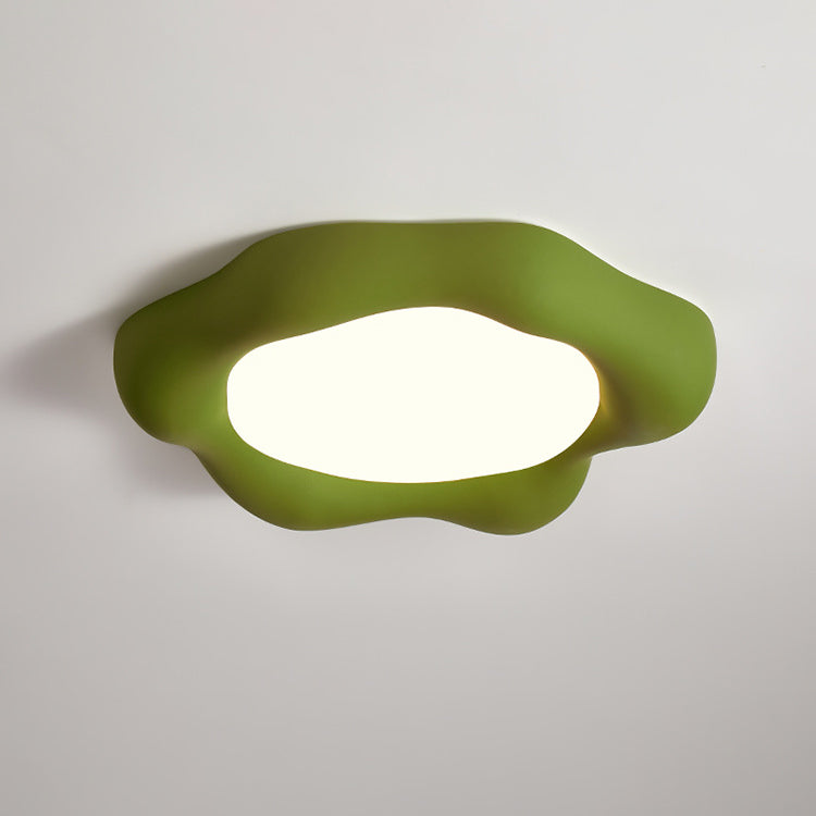 Luz de techo empotrada LED de acrílico de fibra de vidrio floral escandinava contemporánea para dormitorio y sala de estar 