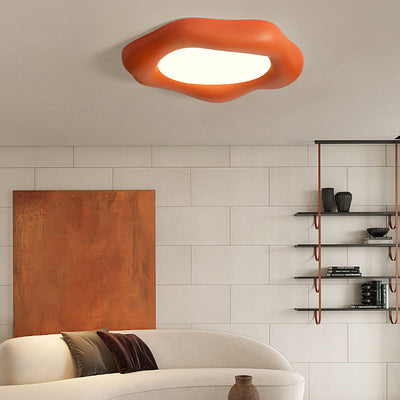 Luz de techo empotrada LED de acrílico de fibra de vidrio floral escandinava contemporánea para dormitorio y sala de estar 