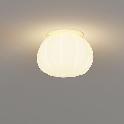 Moderne minimalistische PE Eisen Kürbis Runde LED Deckenleuchte für Schlafzimmer & Wohnzimmer 