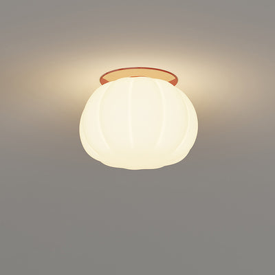 Moderne minimalistische PE Eisen Kürbis Runde LED Deckenleuchte für Schlafzimmer & Wohnzimmer 