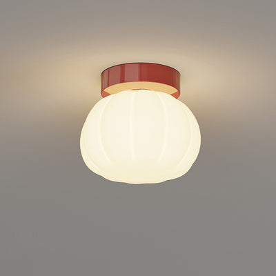 Moderne minimalistische PE Eisen Kürbis Runde LED Deckenleuchte für Schlafzimmer & Wohnzimmer 