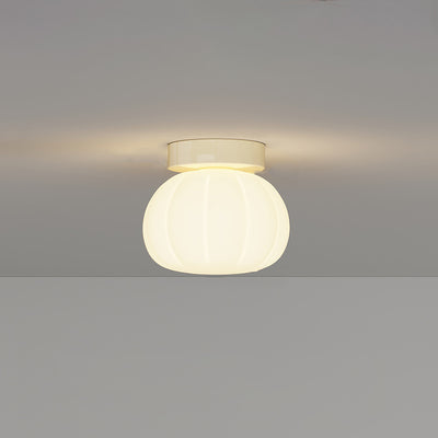 Moderne minimalistische PE Eisen Kürbis Runde LED Deckenleuchte für Schlafzimmer & Wohnzimmer 