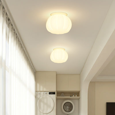Moderne minimalistische PE Eisen Kürbis Runde LED Deckenleuchte für Schlafzimmer & Wohnzimmer 