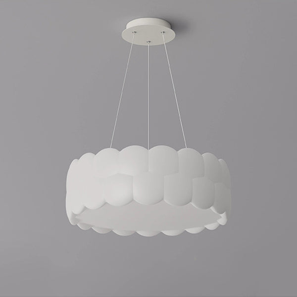 Lustre LED Rond à Vagues de Bulles en Fer Créatif Contemporain pour Salon et Salle à Manger 