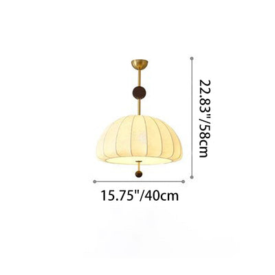 Traditionelles französisches Stoff-Holz-Metall-Ventilatormuster 3/5-Licht Semi-Flush Mount Deckenleuchte für Schlafzimmer & Wohnzimmer 