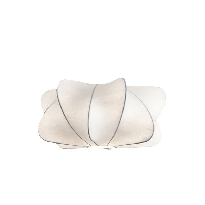 Traditional Japanese Faux Silk Iron Propeller-Shaped 2/3-Light Chandelier For Bedroom & Living Room