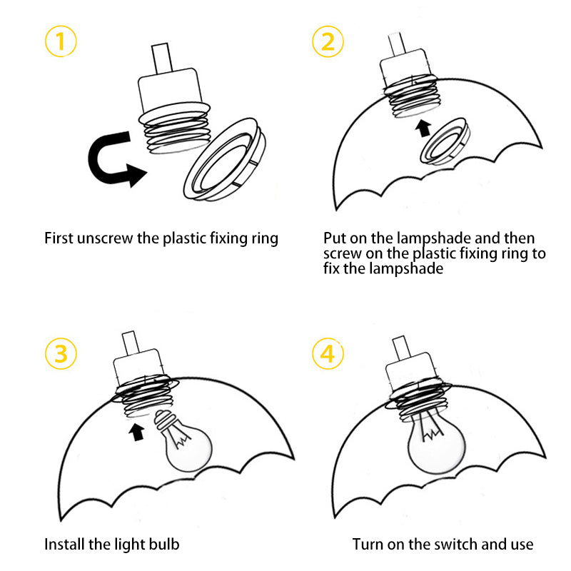 Lampe de table à 1 lumière en tissu de ferme traditionnelle avec feuille de fer courbée ronde pour chambre et salon 
