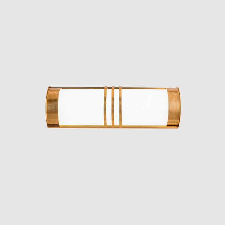 Applique murale LED longue en acrylique et fer demi-ronde minimaliste moderne pour extérieur 