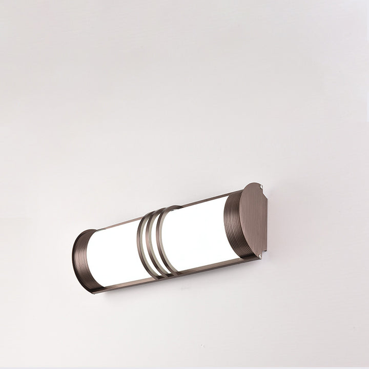 Applique murale LED longue en acrylique et fer demi-ronde minimaliste moderne pour extérieur 