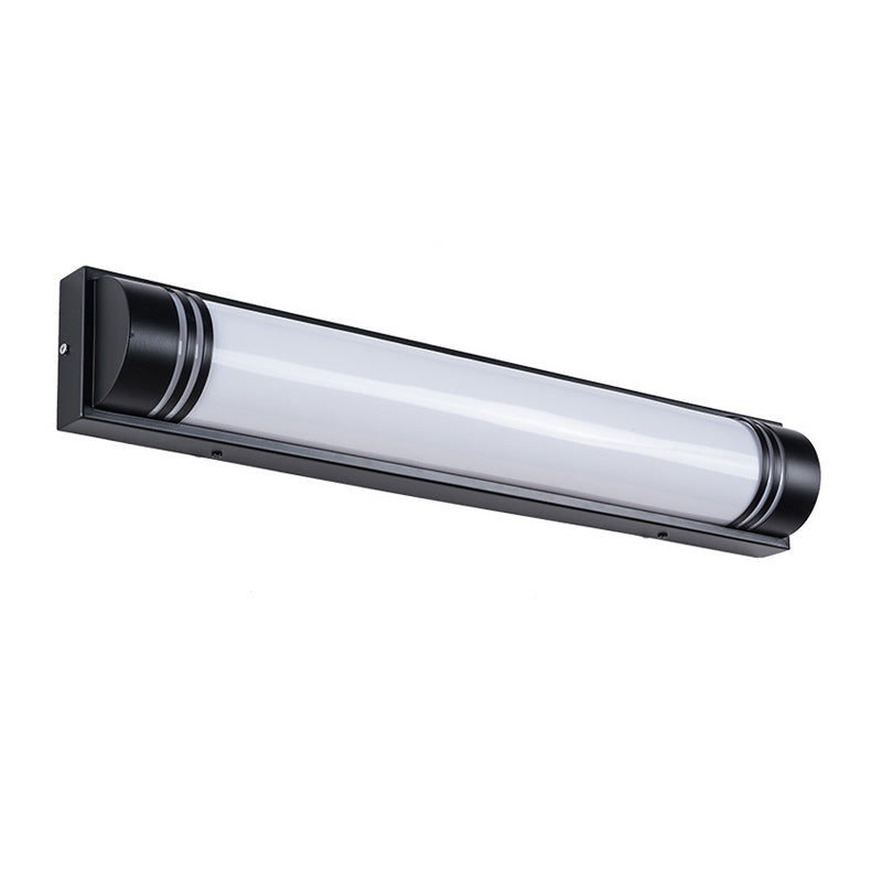Moderne minimalistische Wandleuchte aus Acryl und Edelstahl mit rechteckigen Streifen und LED für den Außenbereich 