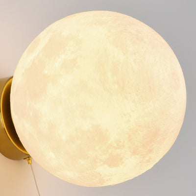 Moderne Art Deco PLA Harz Eisen Astronaut Planet Design 1-Licht Wandleuchte für Schlafzimmer & Wohnzimmer 