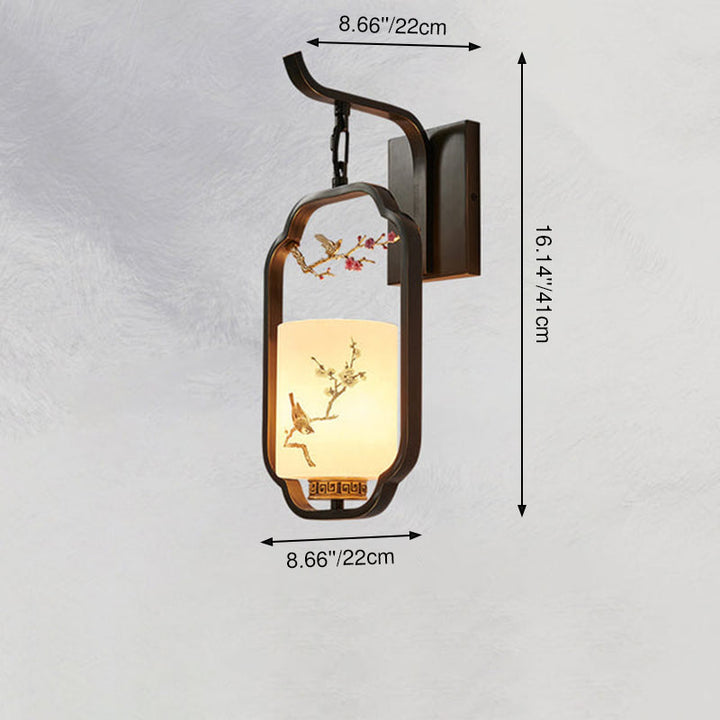 Applique murale cylindrique 1 lumière avec motif d&