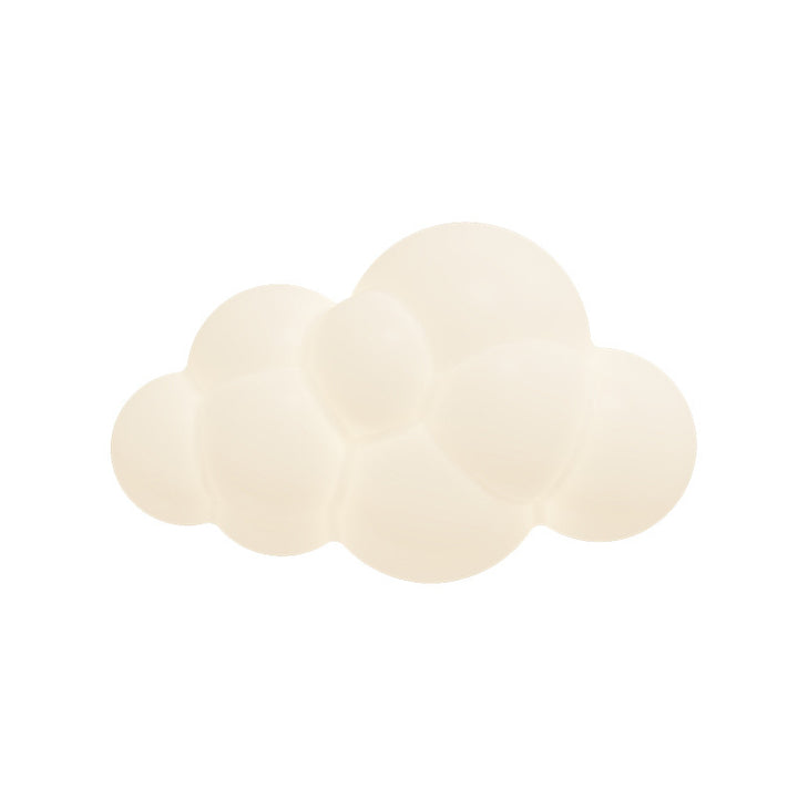 Applique murale LED en forme de nuage en fer créatif contemporain pour chambre à coucher et salon 