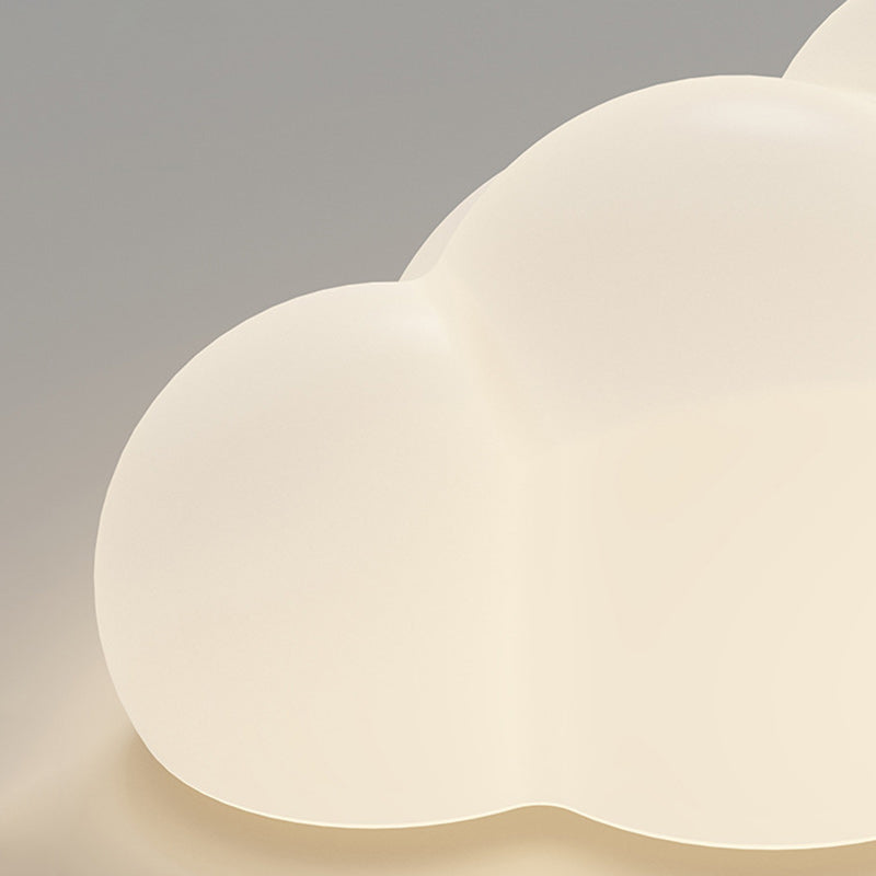 Applique murale LED en forme de nuage en fer créatif contemporain pour chambre à coucher et salon 