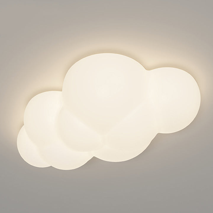 Applique murale LED en forme de nuage en fer créatif contemporain pour chambre à coucher et salon 