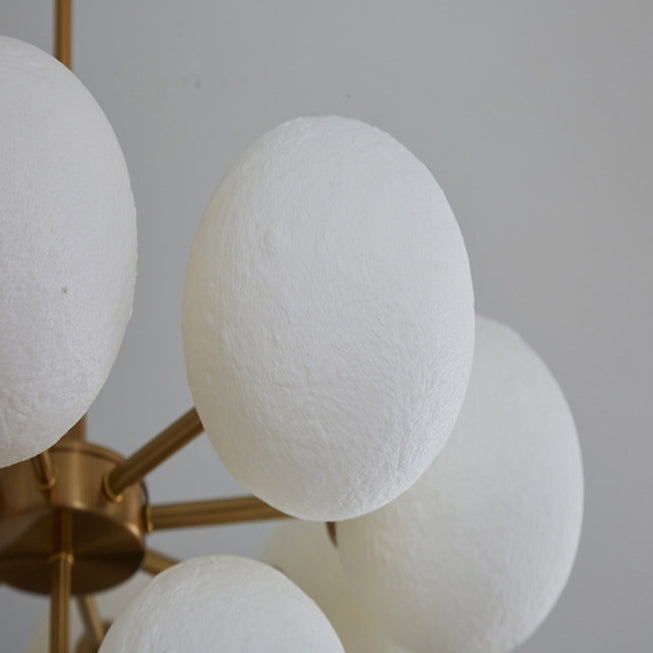 Contemporary Scandinavian PLA Iron Planet Round 5/13-Light Chandelier For Bedroom & Living