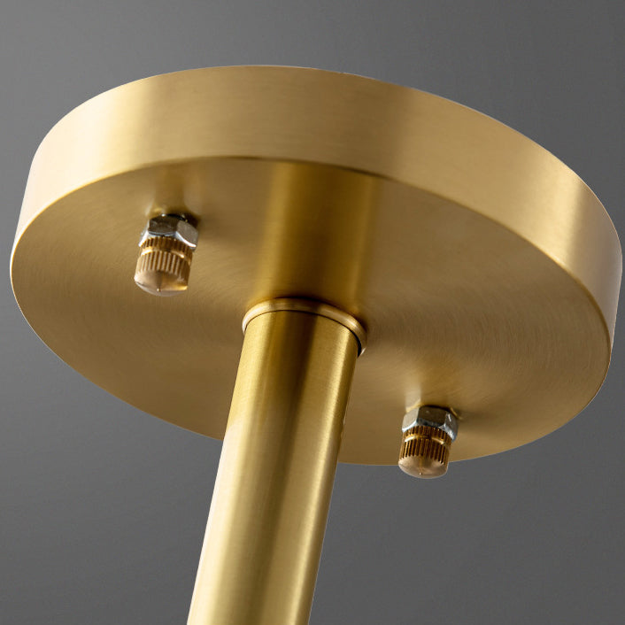 Contemporary Creative Brass Glass Round Branch 9/12-Light Chandelier For Bedroom &amp; Living Room