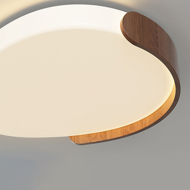 Moderne minimalistische PE Eisen Oval LED-Deckenleuchte für Schlafzimmer &amp; Wohnzimmer 