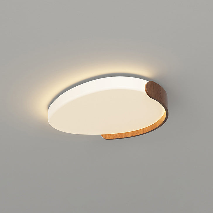 Moderne minimalistische PE Eisen Oval LED-Deckenleuchte für Schlafzimmer &amp; Wohnzimmer 
