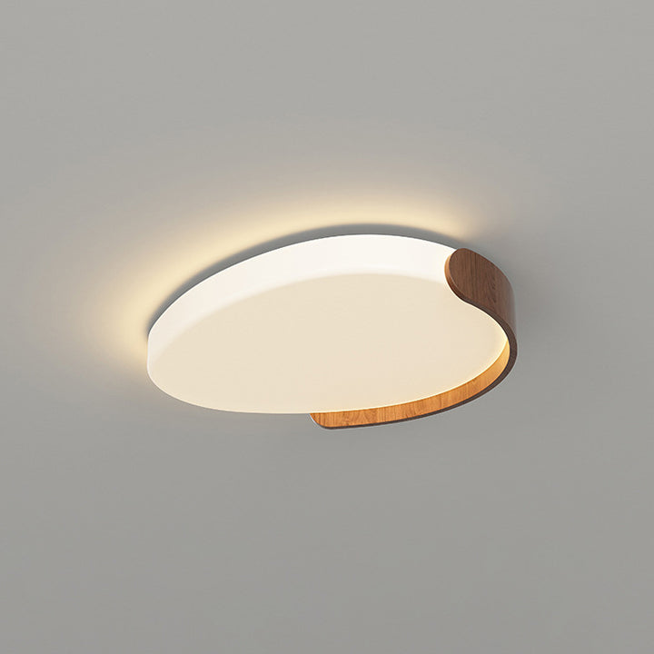 Moderne minimalistische PE Eisen Oval LED-Deckenleuchte für Schlafzimmer &amp; Wohnzimmer 