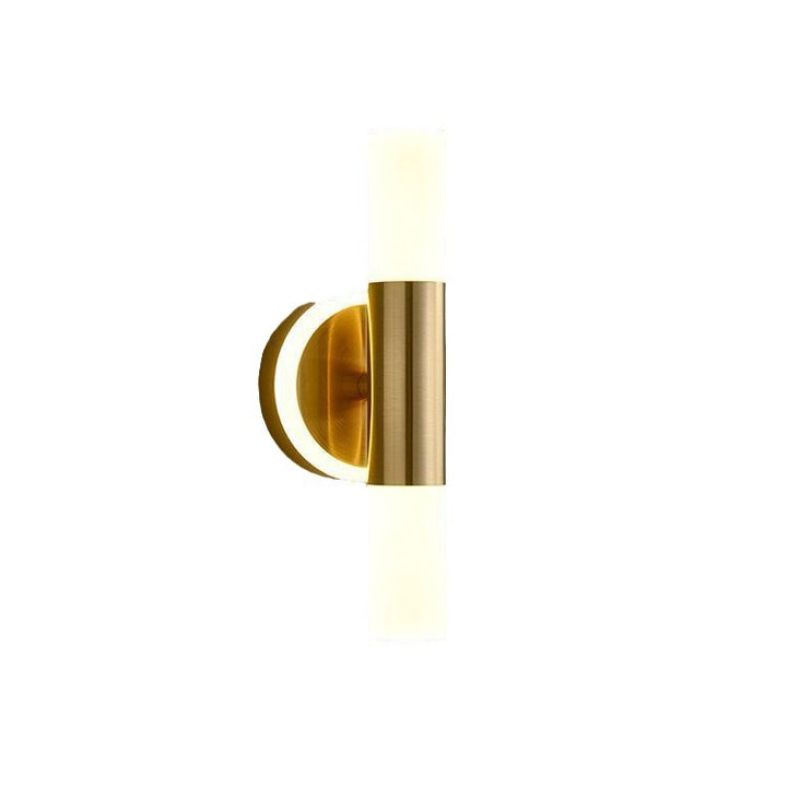 Modern Minimalist Acrylic &amp; Iron Round Cylinder LED Wall Sconce Lamp For Bedroom &amp; Living Room