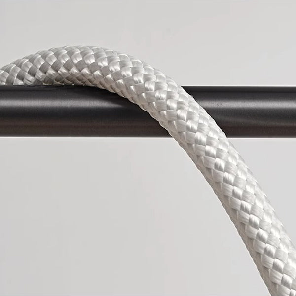 Lustre contemporain créatif en silicone tressé en cuivre courbé linéaire LED pour salle à manger 