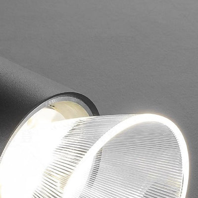 Moderne minimalistische zylindrische konische 1-Licht Pendelleuchte aus Acryl und Metall für das Schlafzimmer 