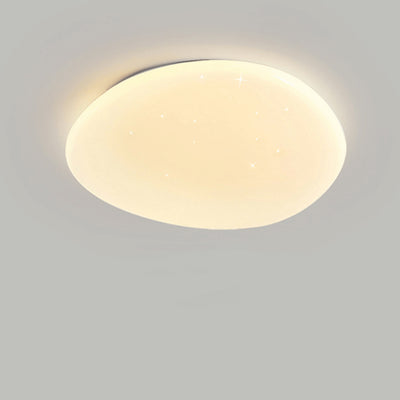 Plafonnier LED moderne minimaliste en métal et acrylique en forme de galet pour chambre 