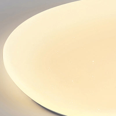 Plafonnier LED moderne minimaliste en métal et acrylique en forme de galet pour chambre 