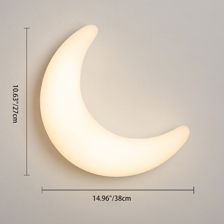 Lámpara de aplique de pared LED en forma de media luna de latón acrílico minimalista moderna para dormitorio 