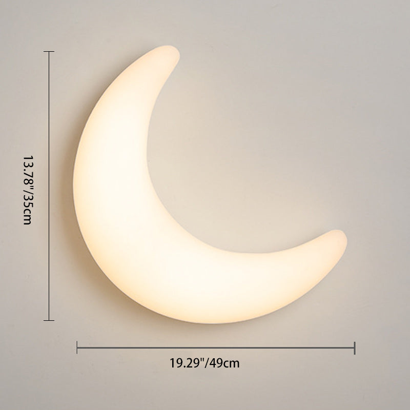 Lámpara de aplique de pared LED en forma de media luna de latón acrílico minimalista moderna para dormitorio 