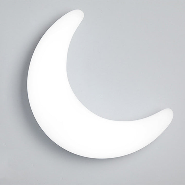Lámpara de aplique de pared LED en forma de media luna de latón acrílico minimalista moderna para dormitorio 