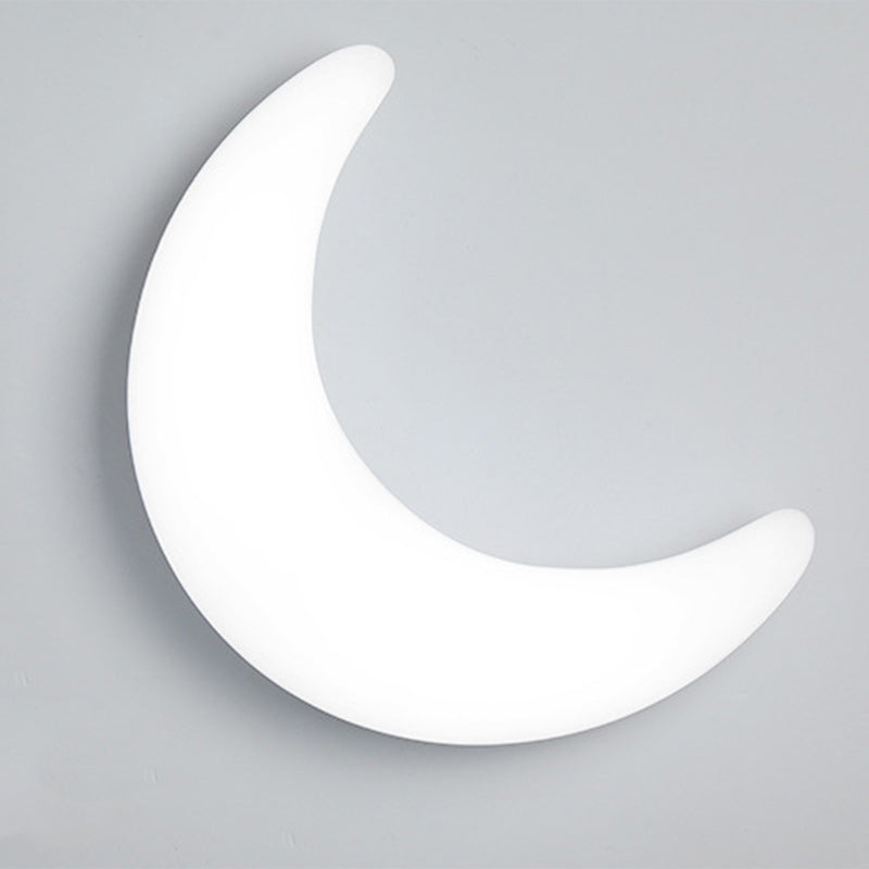Moderne minimalistische Acryl-Messing-Halbmond-LED-Wandleuchte für das Schlafzimmer 