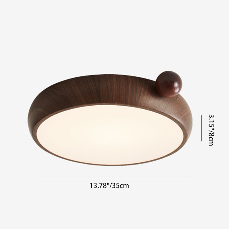 Traditionelle chinesische Acryl Eisen kugelförmige runde LED-Deckenleuchte für das Schlafzimmer 
