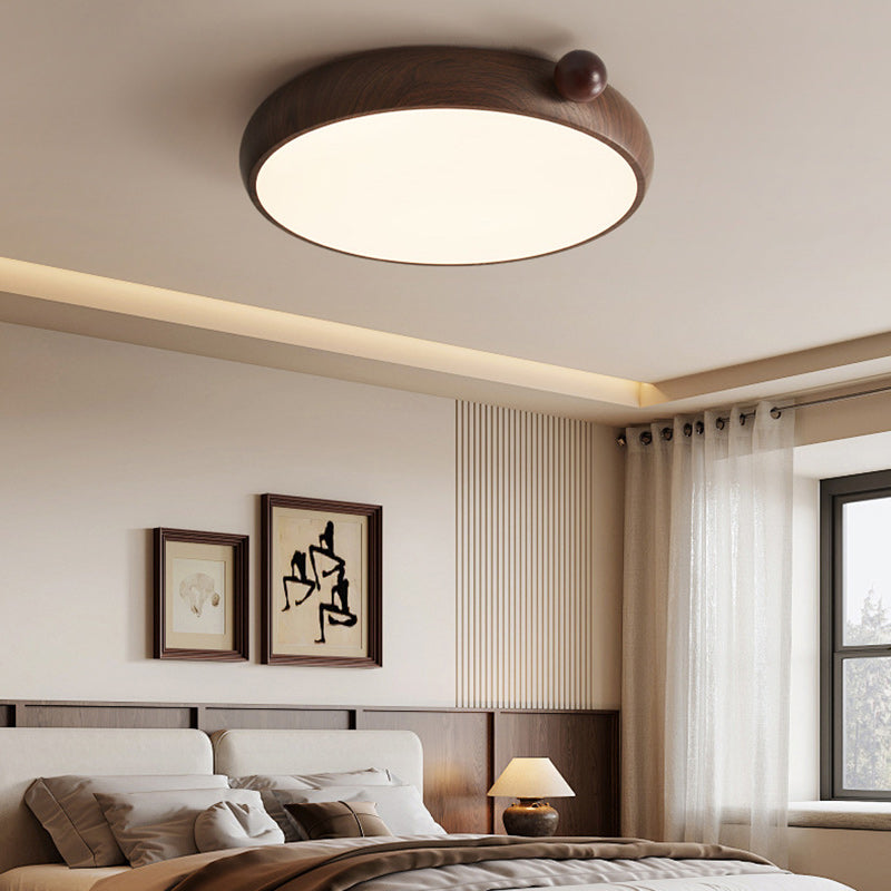 Traditionelle chinesische Acryl Eisen kugelförmige runde LED-Deckenleuchte für das Schlafzimmer 