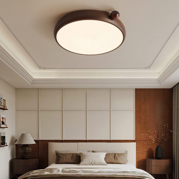 Traditionelle chinesische Acryl Eisen kugelförmige runde LED-Deckenleuchte für das Schlafzimmer 