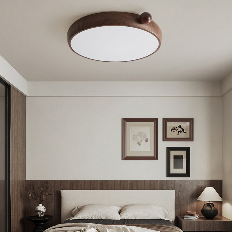 Traditionelle chinesische Acryl Eisen kugelförmige runde LED-Deckenleuchte für das Schlafzimmer 