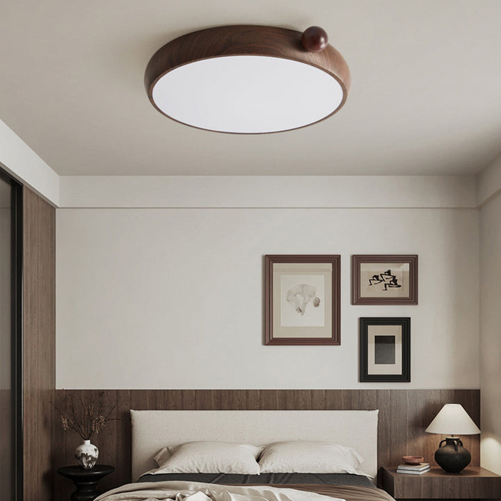 Traditionelle chinesische Acryl Eisen kugelförmige runde LED-Deckenleuchte für das Schlafzimmer 