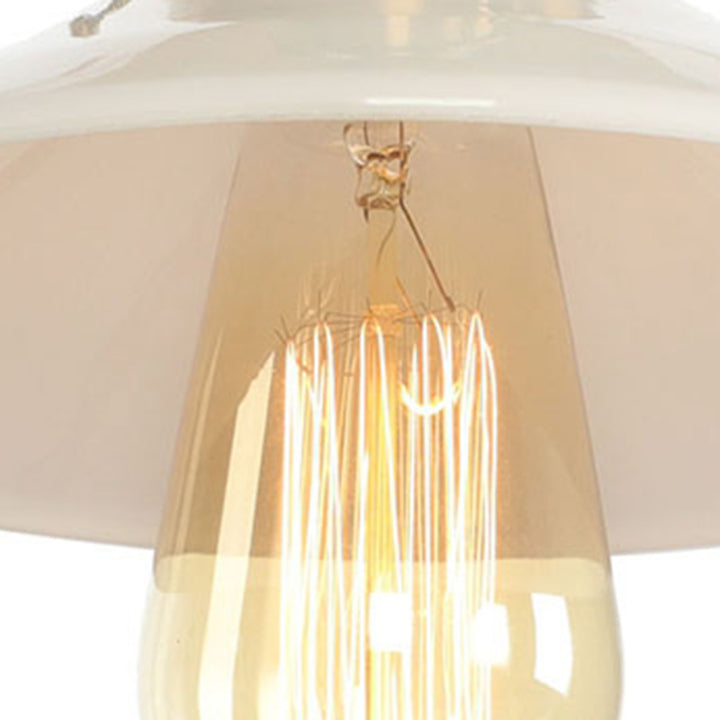 Plafonnier semi-encastré contemporain scandinave en verre et aluminium en forme de ventilateur rond à 1 lumière pour salon 