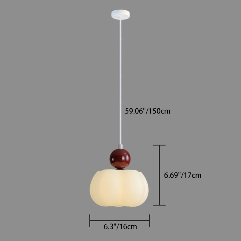 Zeitgenössische kreative PE-Gummi-Holz-Eisen-Baumwoll-Wolken-Rund-1-Licht-Pendelleuchte für das Schlafzimmer 