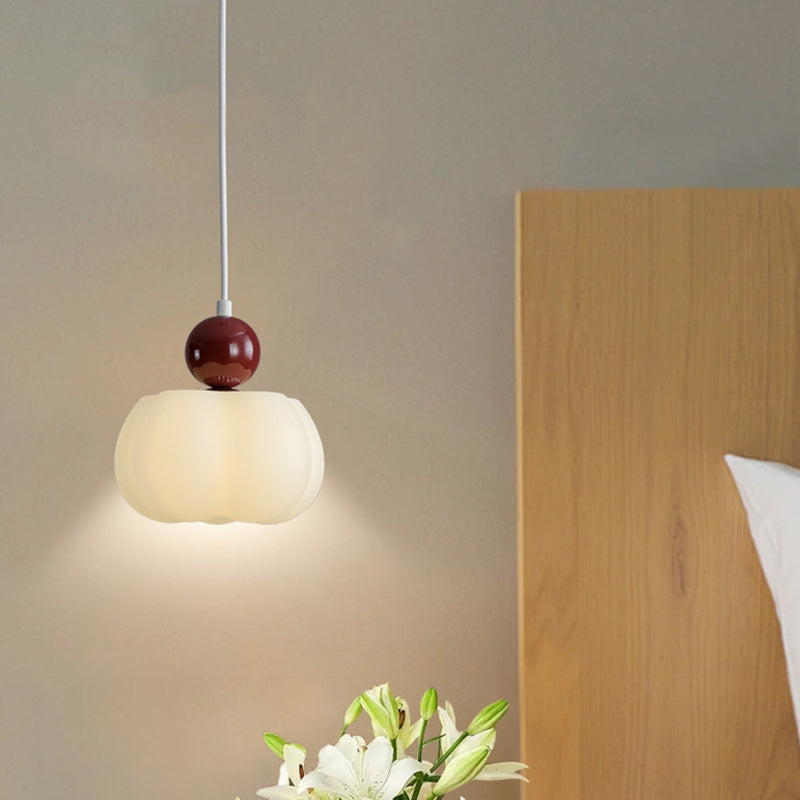 Zeitgenössische kreative PE-Gummi-Holz-Eisen-Baumwoll-Wolken-Rund-1-Licht-Pendelleuchte für das Schlafzimmer 