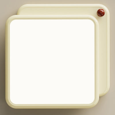 Lumière de plafond encastrée LED carrée ronde empilée en PVC fer minimaliste moderne pour chambre et salon 