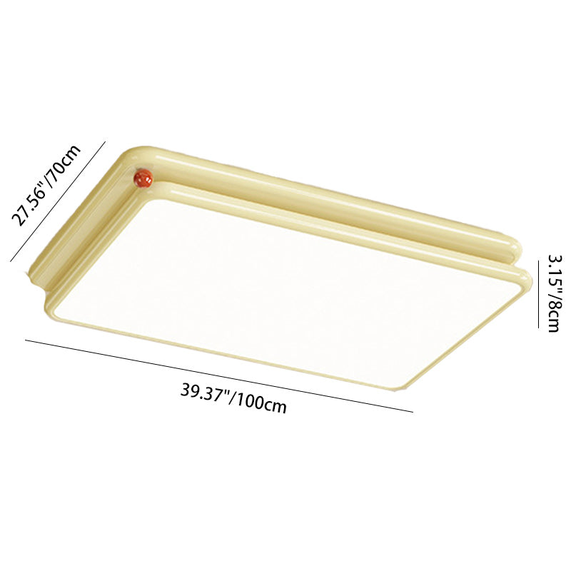 Lumière de plafond encastrée LED carrée ronde empilée en PVC fer minimaliste moderne pour chambre et salon 