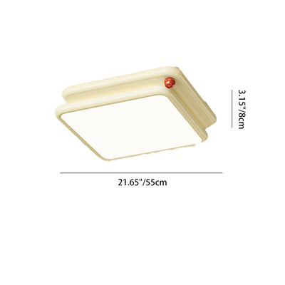 Lumière de plafond encastrée LED carrée ronde empilée en PVC fer minimaliste moderne pour chambre et salon 