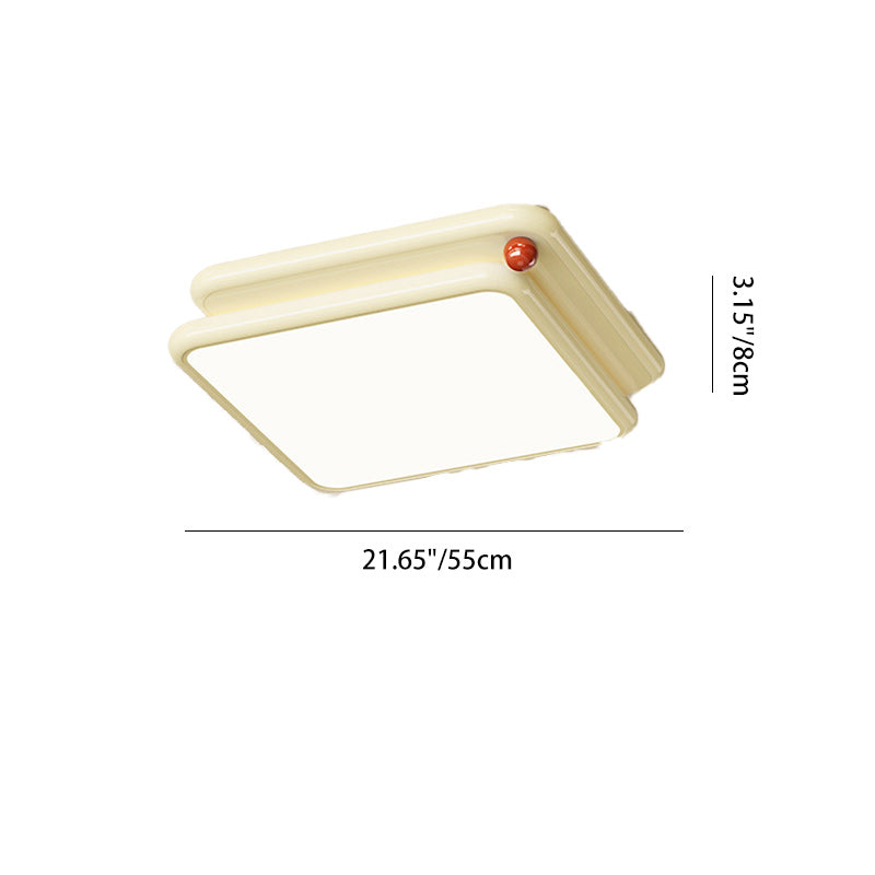Lumière de plafond encastrée LED carrée ronde empilée en PVC fer minimaliste moderne pour chambre et salon 