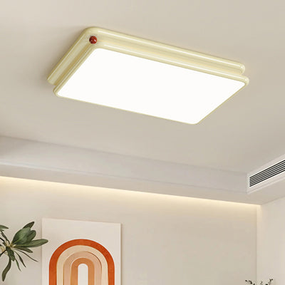 Lumière de plafond encastrée LED carrée ronde empilée en PVC fer minimaliste moderne pour chambre et salon 