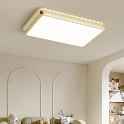 Lumière de plafond encastrée LED carrée ronde empilée en PVC fer minimaliste moderne pour chambre et salon 