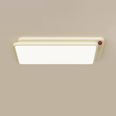 Lumière de plafond encastrée LED carrée ronde empilée en PVC fer minimaliste moderne pour chambre et salon 