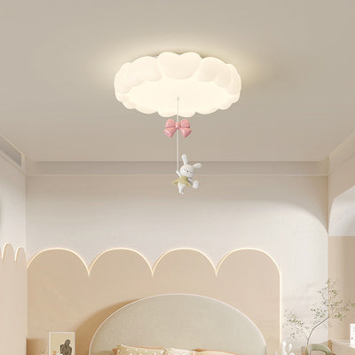 Moderne Art Deco Kinder Eisen PE Herzförmige Runde LED Deckenleuchte Für Schlafzimmer 