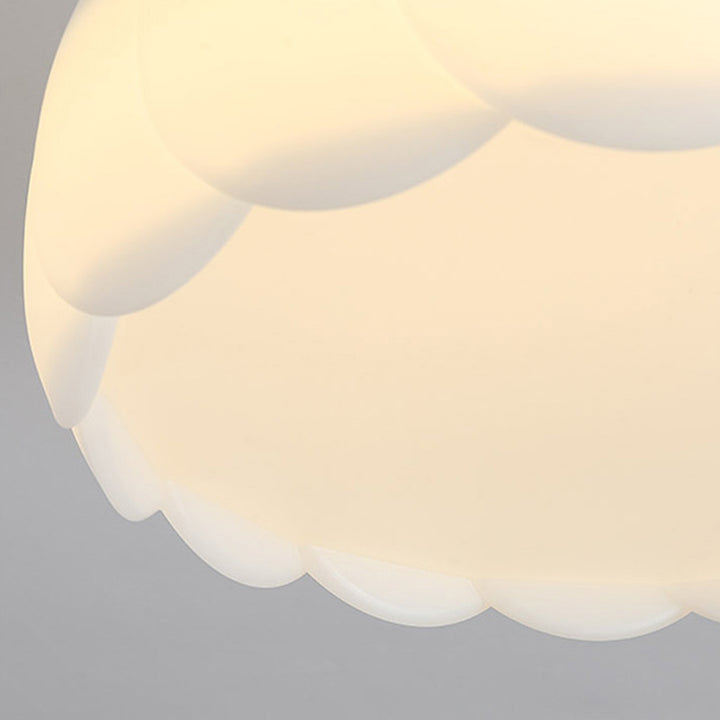 Moderne minimalistische Metall-PE-runde wellige LED-Deckenleuchte für das Schlafzimmer 